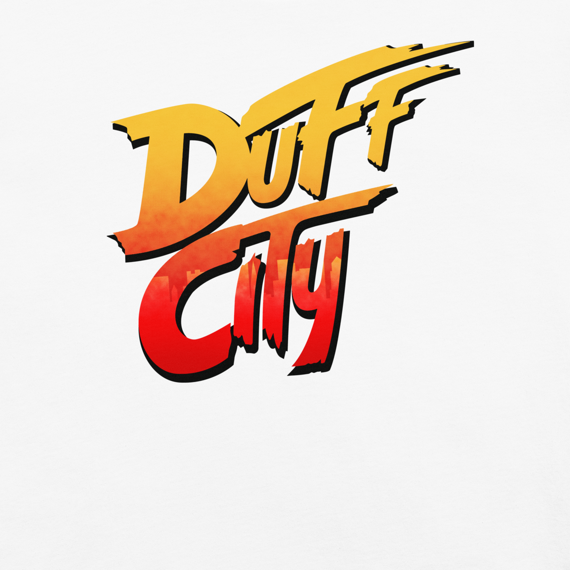 Duff City Tee - White